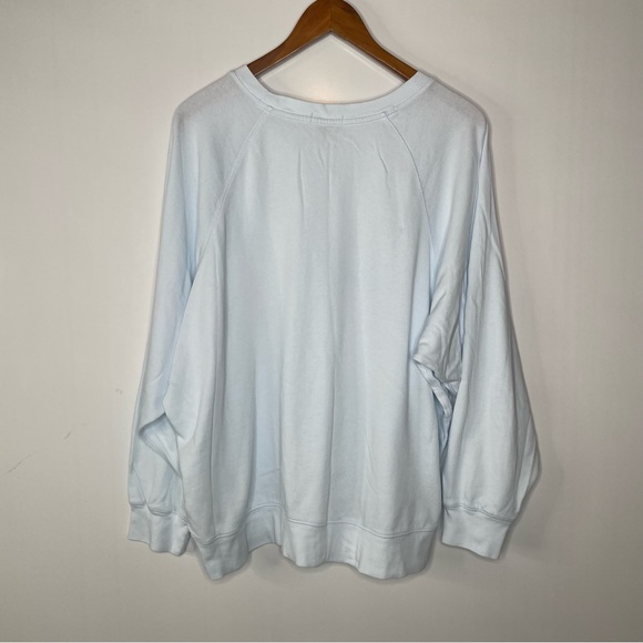 J. Crew Magic Rinse Sweatshirt Light Blue Xlarge - Picture 2 of 5